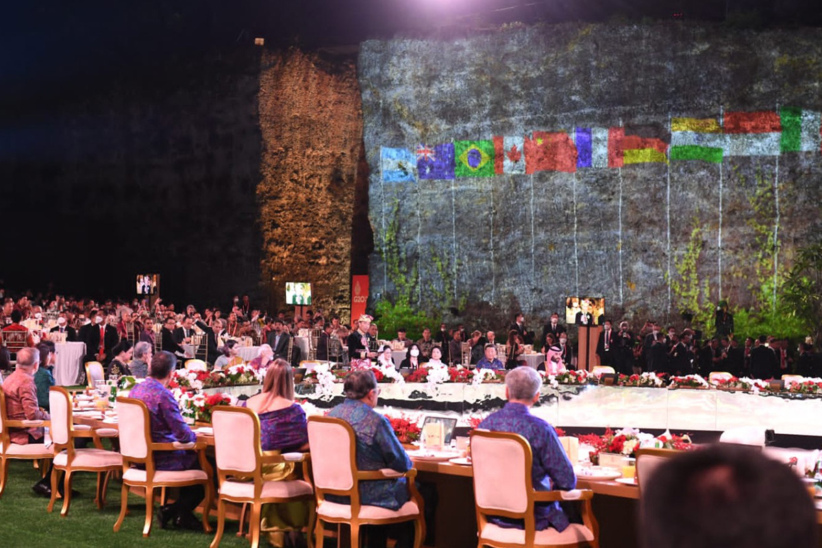 Presiden dan Ibu Iriana Gelar Jamuan Santap Malam bagi Para Pemimpin G20